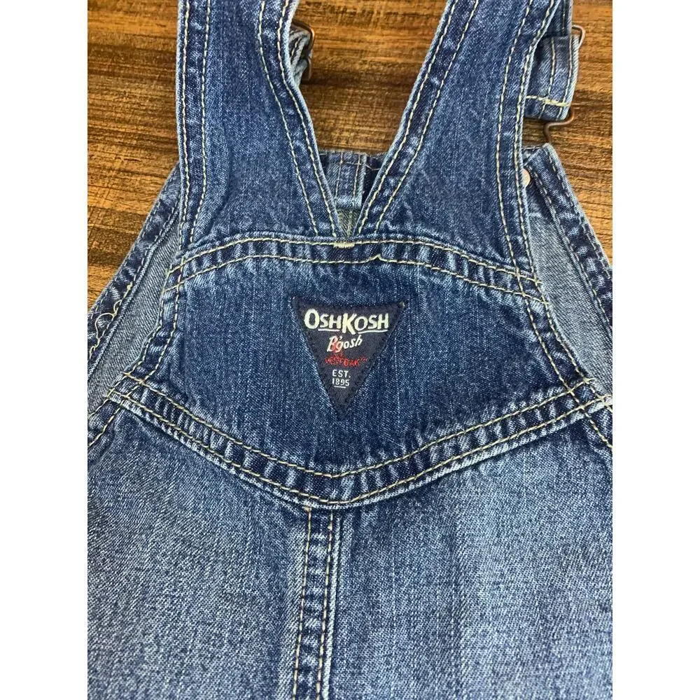 OSHKOSH B’GOSH Unisex Kids Jean Bib Overalls / Size: 24 Months